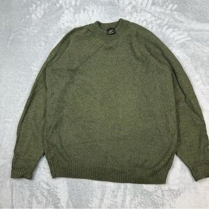 Vintage Heavyweight 100% Alpaca
Wool Sweater Olive Green
Crewneck Men's M Peru
